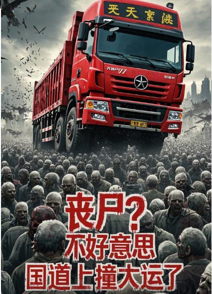 在国道上撞死一只狗